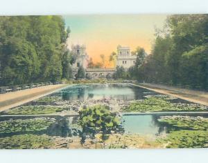 Divided-Back BUILDINGS AT LILY POND IN BALBOA PARK San Diego California CA H2720