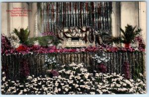 PASADENA, CA  Interior CONGREGATIONAL CHURCH  Easter Sunday Lilies~Rieder c1907
