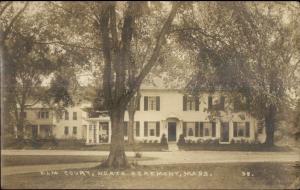 North Egremont MA Elm Court c1910 Real Photo Postcard