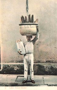 Cuban Bread Vender, Postcard