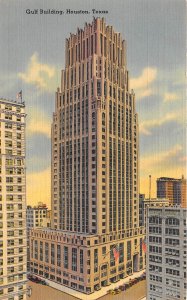 Houston Texas 1942 Postcard Gulf Building