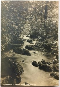 Aquasnicola Creek Ross Common PA RPPC Postcard Monroe County Small 4.5x3