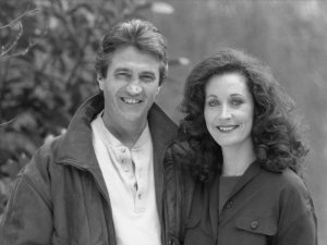 Eddie & Mary Conlan as Eibhlin Romance BBC Eastenders 1991 Press Photo