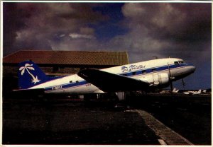 FRANCE, French Airline AIR ANTILLES  Airplane~Douglas DC-3 4X6 Aviation Postcard