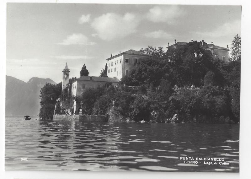 RPPC Italy Lake Como Lenno Punta Balbianello Piero Vasconi