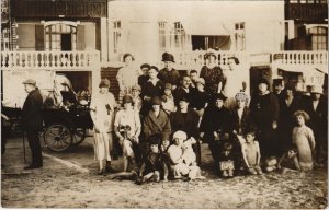 CPA AK carte photo BERCK-PLAGE - Les familles (116918)
