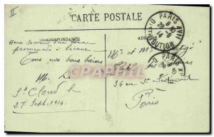 Postcard Old Saint Cloud General view and the bridge