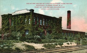 Vintage Postcard 1910's Printing House Mayflower Pub. Co. Floral Park New York