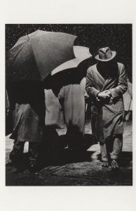 New York City In Disaster 1950s Rain Umbrella's USA Postcard