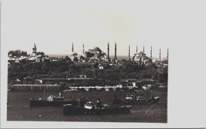 Turkey Istanbul The Old Seraglio St Sophia and Mosque Sultanahmet RPPC C143