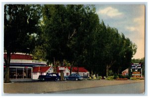 c1960's Wegener Auto Court And Coffee Shop Twin Falls Idaho ID Cars Postcard