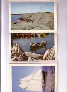 Souvenir Folder 12views, Lighthouses, Lobster Traps, Bluenose, Etc. Nova Scotia