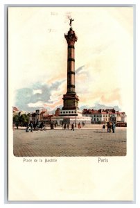 Place De La Bastille  Paris France UNP UDB Postcard C19