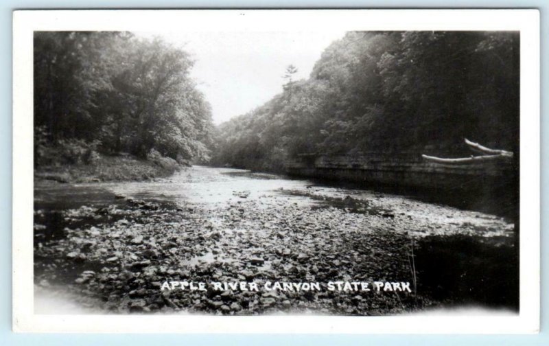 RPPC APPLE RIVER CANYON State Park, Illinois IL ~ Jo Daviess County Postcard