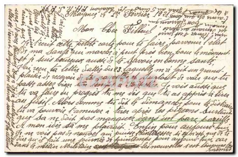 Old Postcard Schloss Mainz Churfurstliches