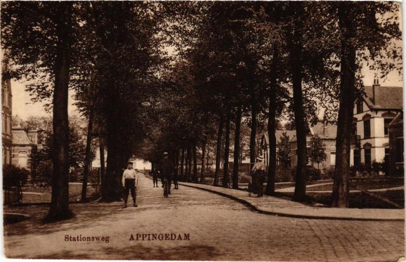 CPA AK APPINGEDAM Stationsweg NETHERLANDS (706149)