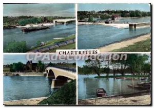 Postcard Modern Chartreuttes (S & M) and The Bridge General view LEcluse and ...
