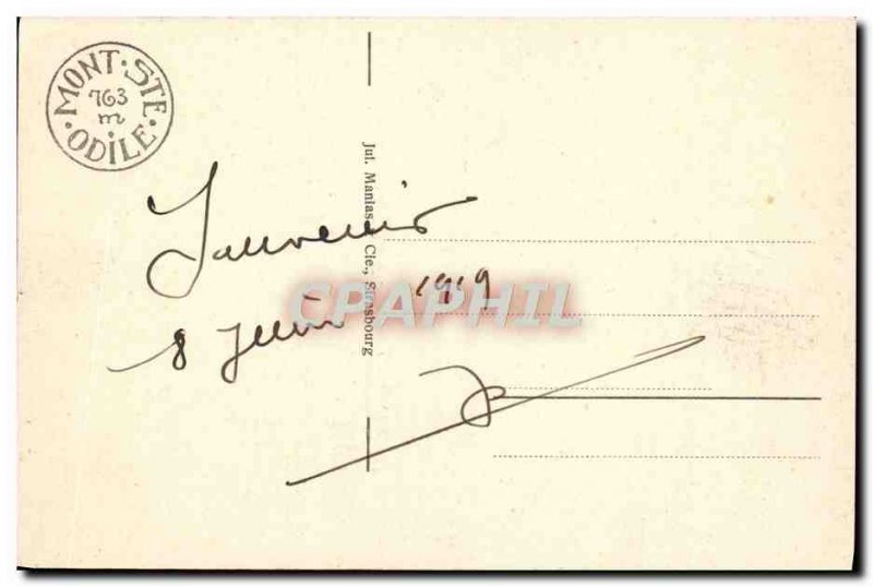 Old Postcard Mont Sainte Odile Roman Gate