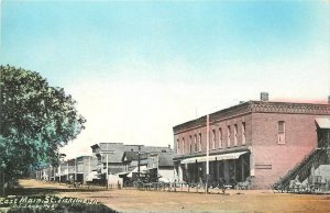 Postcard Illinois Tiskilwa Bureau C-1910 East Main Street 23-5851