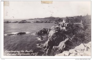 RP, Overlooking The Pacific, Carmel Highlands, California, 1930-1950s