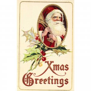 Christmas Postcard - Santa