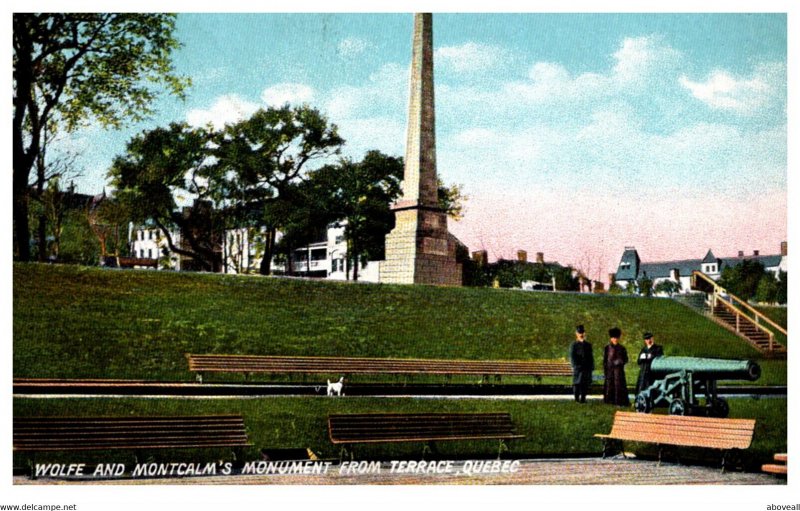 Quebec  Wolfe and Montcalm's Monument from Terrace