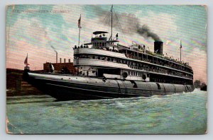 1909  Steamer  Christopher Columbus   Postcard