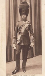 Madame Tussauds Antique Military Waxwork of Prince Of Wales Soldier Postcard