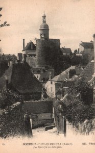 Vintage Postcard 1910's Tower L'Archambault La Qui-Qu'en-Grogne Bourbon France