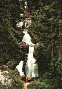 Postcard Triberg Im Schwarzwald Deutschlands Grobte Wassarfalle Germany