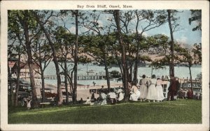 Onset Cape Cod MA Bay From Bluff c1920 Postcard