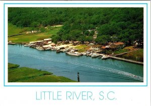 Little River, SC South Carolina BOATS~DOCKS~WATERFRONT Horry County 4X6 Postcard