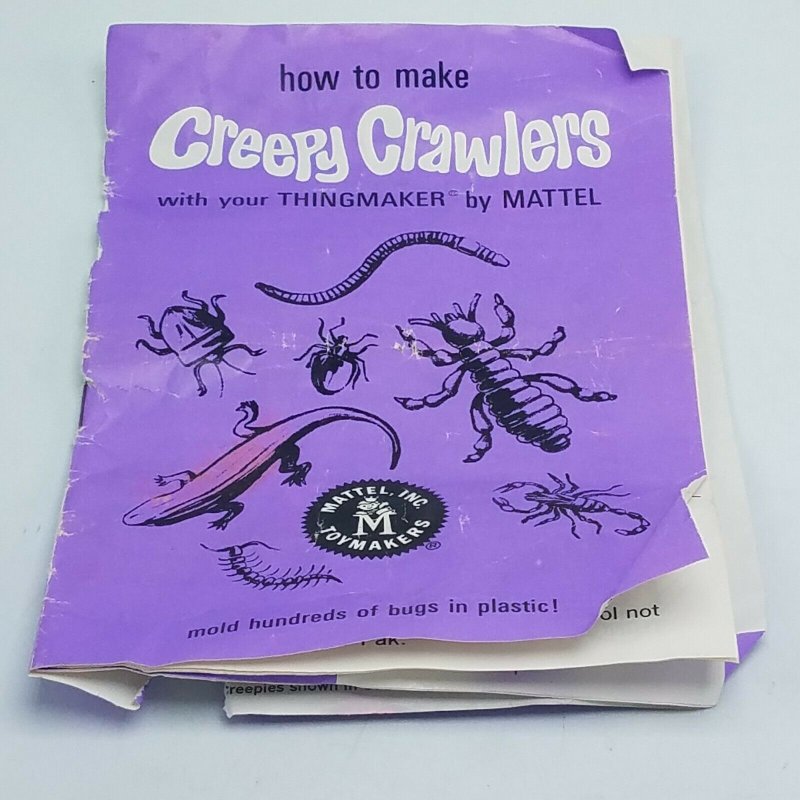 Vintage Creepy Crawlers Thingmaker Maker-Pak #1 Manual