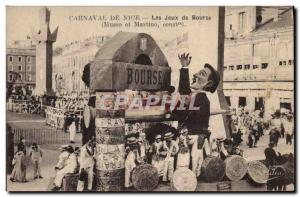 Old Postcard Nice Carnival Musso Exchange Games and Martino