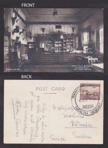 SOUTH WEST AFRICA 1937 Illustrated-postcard Health resort cancellation