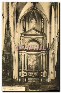 Old Postcard Antwerp Altar