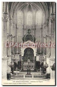 Old Postcard Les Sables d'Olonne Interior of the Church