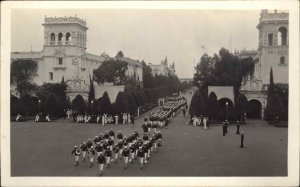 San Diego California CA Balboa Park Sailors Marching Band Vintage RPPC PC