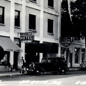Mount Dora FL Florida Hotel Bakery Cafe Real Photo Postcard