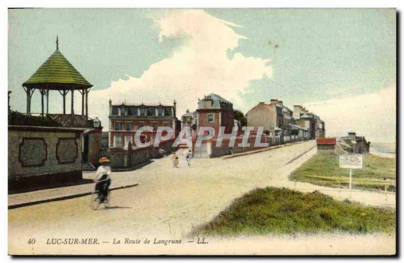 Old Postcard Luc Sur Mer Route Langrune