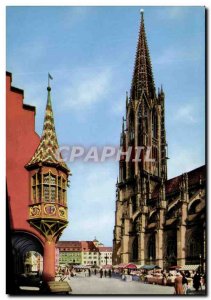 Modern Postcard Schwarzwald Freiburg Munster und Erker of Historischen Kaufha...