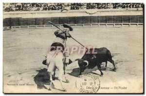 Old Postcard Bullfight Bullfight A picador