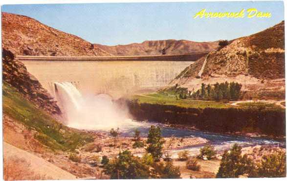 Arrow Rock Dam on Boise River near Boise. Idaho. ID,  Pre-zip code Chrome