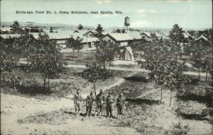 Camp Robinson Near Sparta WI c1910 Postcard - Birdseye #3 