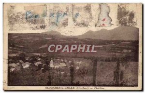 Old Postcard Allonzier La Caille chief town