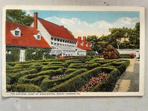 Vintage Postcard 1915 Mount Vernon Gardens Washington's Home Virginia