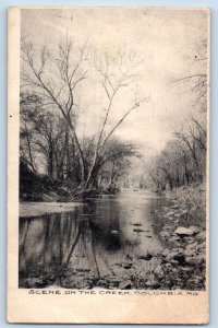 Columbia Missouri Postcard Scene Creek Lake Exterior View c1905 Vintage Antique
