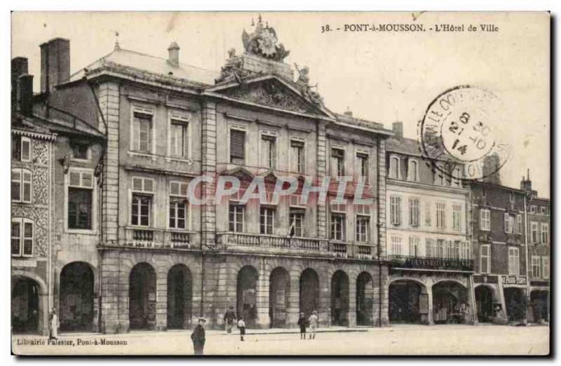 Pont a Mousson Old Postcard L & # City 39hotel