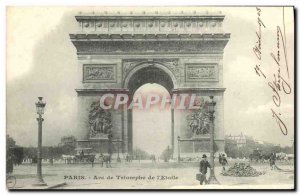 Old Postcard The Tromphe Paris Arc de L Etoile