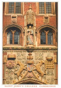 Post card England Cambridge Saint John's College detail